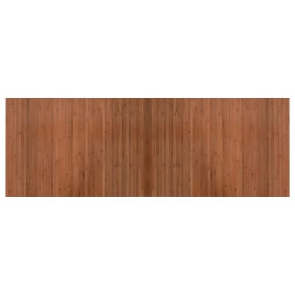 Килим, правоъгълен, кафяв, 70x200 см, бамбук