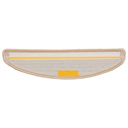 Изтривалки за стълби, 20 бр., 56x17x3 см, кремави, полукръгли