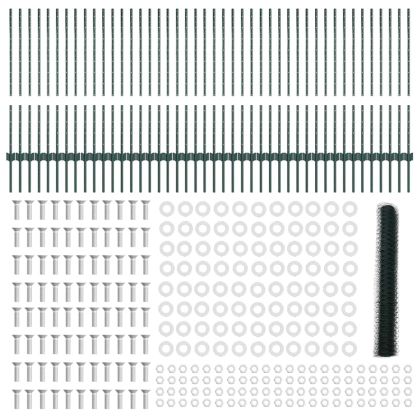 Ограда и колче Зелен 1 x 100 m Стомана