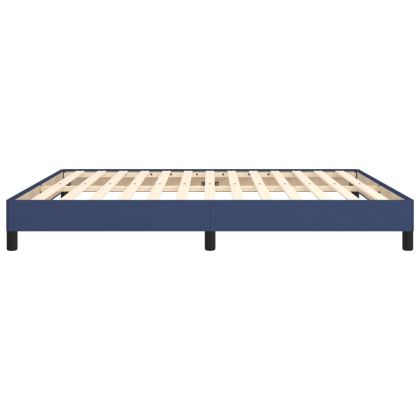 Рамка за легло без матрак, синя, 180x200 см, плат
