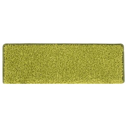 Изтривалки за стълби, 30 бр., 65x21x4 см, зелени, с правоъгълен кант