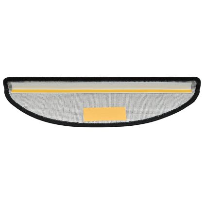 Изтривалки за стълби, 20 бр., 65x24x4 см, тъмносиви, полукръгли, големи