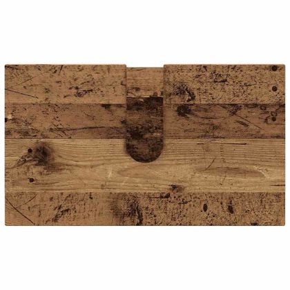 Комплект мебели за баня с чекмедже с врата 4 pcs Старо дърво