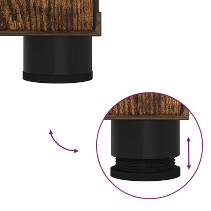 Комплект мебели за баня с чекмедже с рафт 2 pcs Димян дъб