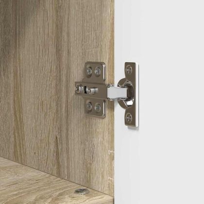 Комплект мебели за баня с чекмедже с рафт 3 pcs Сонома дъб