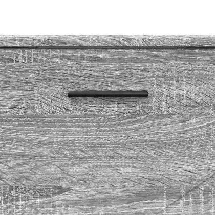 Комплект мебели за баня с чекмедже с рафт 3 pcs Сив Сонома