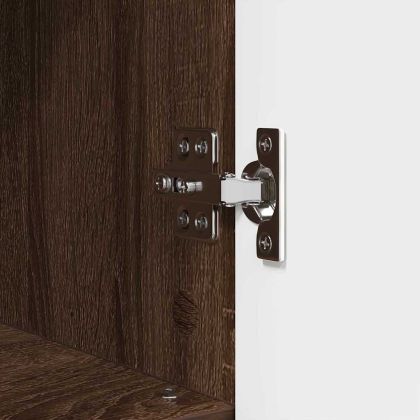 Комплект мебели за баня с чекмедже с рафт 3 pcs Кафяв дъб