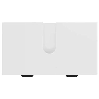 Комплект мебели за баня с чекмедже с рафт 2 pcs Лъскаво бяло