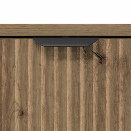 Комплект мебели за баня 3 pcs Дъб Конструирано дърво и метал.