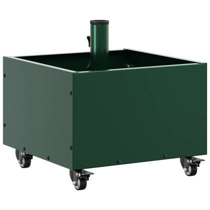 Основание за чадър с саксия Зелен 45 x 45 x 45 cm Стомана