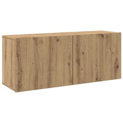 ТВ шкаф, стенен, дъб артизан, 100x30x41 см