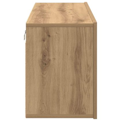 ТВ шкаф, стенен, дъб артизан, 100x30x41 см