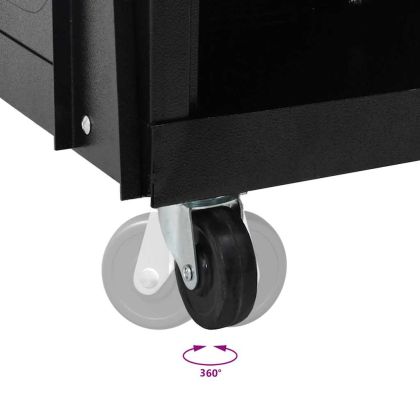 Количка за заваряване Черно 90 x 46 x 96 см Стомана