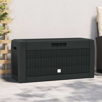 Градински сандък за съхранение антрацит 119x48x60 см PP