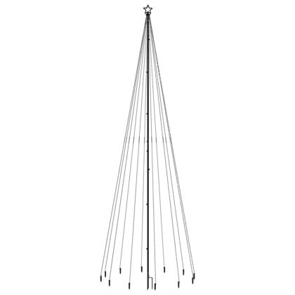 Коледна елха с шип, студено бяло, 732 LED, 500 см