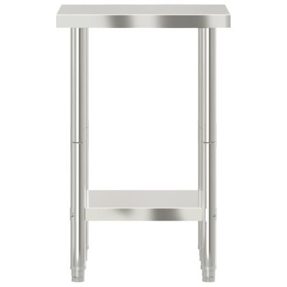 Кухненска работна маса, 55x55x85 см, неръждаема стомана