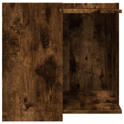 Заграждение за котешка тоалетна 53x53x51 см инженерно дърво