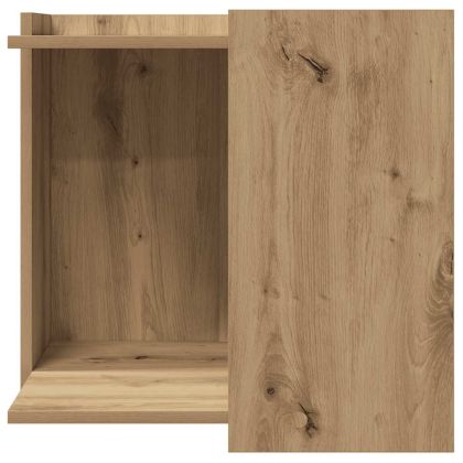 Заграждение за котешка тоалетна 53x53x51 см инженерно дърво