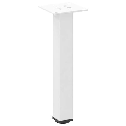 Крака за масичка за кафе, 4 бр., бели, 30-32 см, стомана