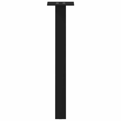 Крака за масичка за кафе, 4 бр., черни, 42 см, стомана