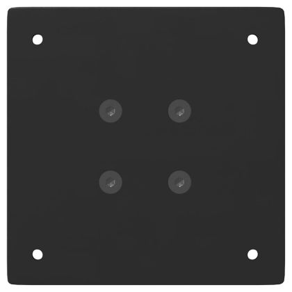 Крака за масичка за кафе, 4 бр., черни, 42 см, стомана