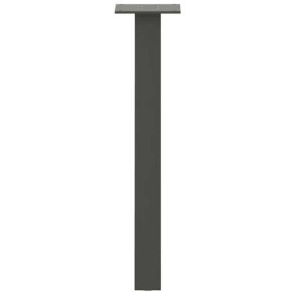 Крака за масичка за кафе, 4 бр., антрацит, 42 см, стомана