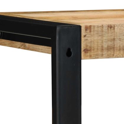 Стенен рафт 35x35x100 cm Масивна груба дървесина Манго