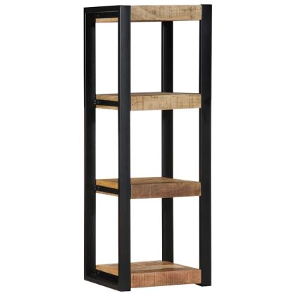 Стенен рафт 35x35x100 cm Масивна груба дървесина Манго