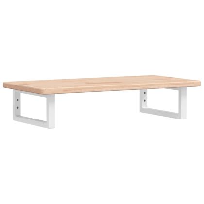 Стенен рафт за мивка, стомана и масивно дърво дъб