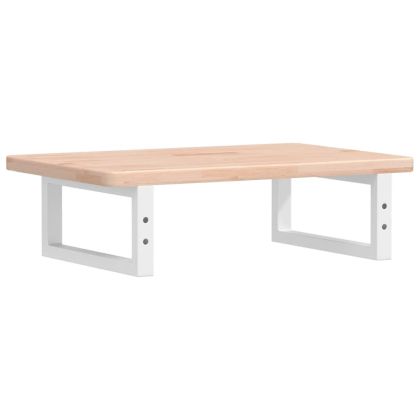 Стенен рафт за мивка, стомана и масивно дърво дъб