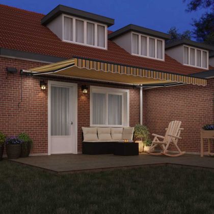 Сгъваем навес Многоцветен 450 ×300 cm текстил