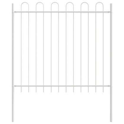 Градска ограда 6 pcs Бяло 10,2 x 1,5 м