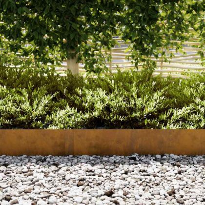 Ограда за трева 50 pcs Кафяво 100 x 0.05 x 20 см