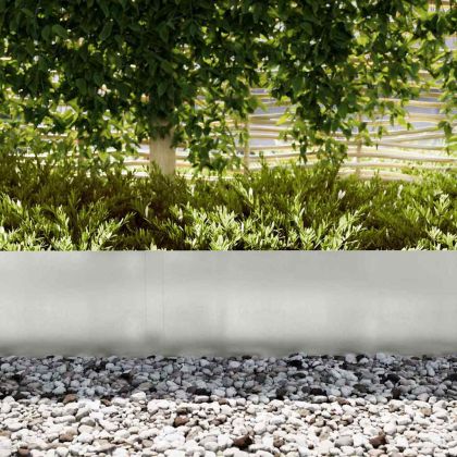 Ограда за трева 50 pcs Сребрист 100 x 0.05 x 20 см