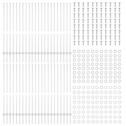 Оградни стълбове 88 pcs Сребрист 180 cm Стомана