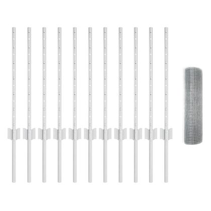 Ограда и колче Сребрист 0,5 x 25 м Стомана