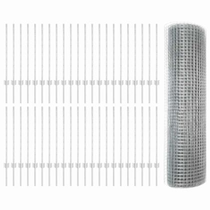 Ограда и колче Сребрист 0,8 x 100 м Стомана