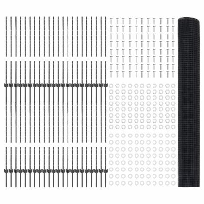 Ограда и колче Сив 1 x 100 m Стомана