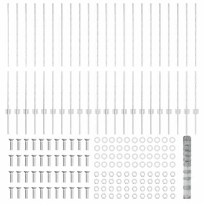 Ограда и колче Сребрист 1,2 x 50 m Стомана