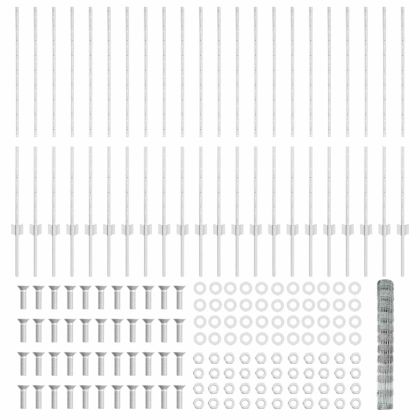 Ограда и колче Сребрист 1,2 x 50 m Стомана