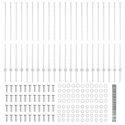 Ограда и колче Сребрист 1,4 x 50 m Стомана