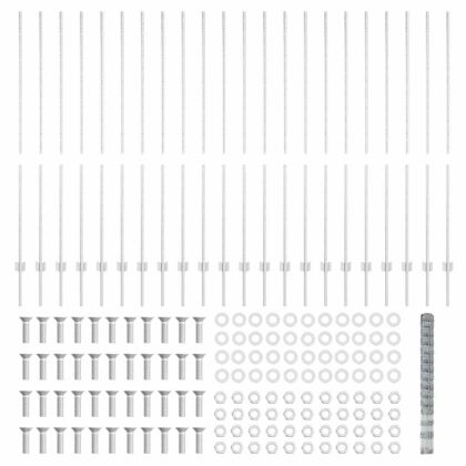 Ограда и колче Сребрист 1,6 x 50 m Стомана