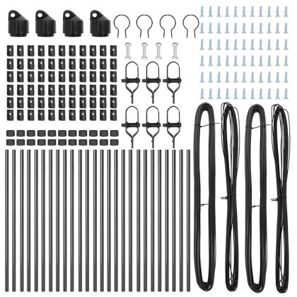 Стълб за ограда. Друг 26 pcs Сив 3,2 x 3,2 x 120 см Стомана