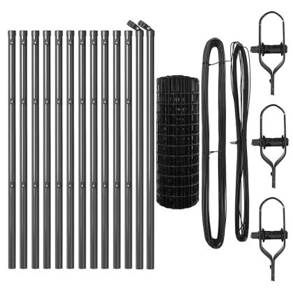 Оградa с колчета Сив 0.6 x 25 м Стомана