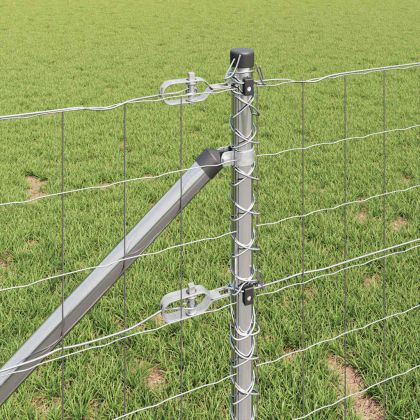 Ограда с пост Сребрист 0,8 x 25 m Стомана