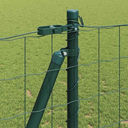 Оградa с колчета Зелен 1.2 x 10 m Стомана