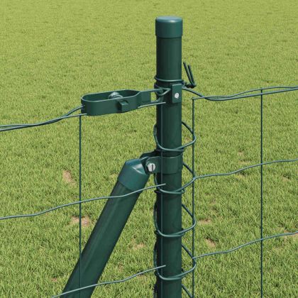 Ограда с пост Зелен 0,8 x 10 m Стомана