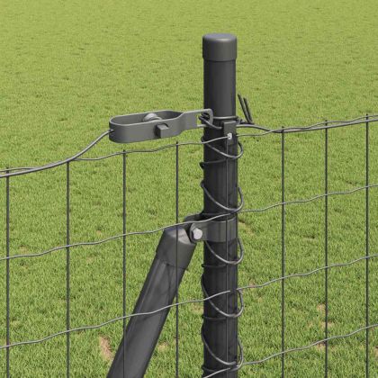 Оградa с колчета Сив 1.6 x 10 m Стомана