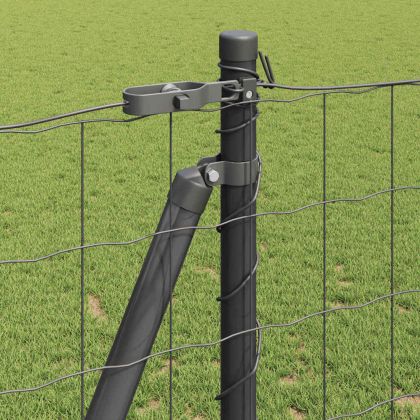 Оградa с колчета Сив 1.2 x 10 m Стомана