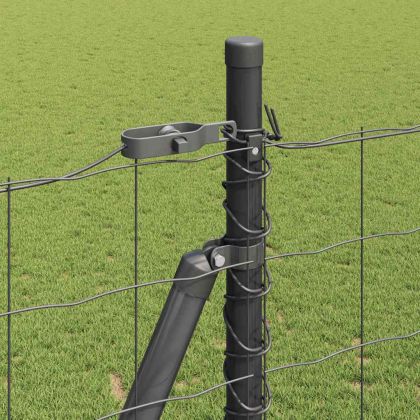 Оградa с колчета Сив 1.5 x 10 m Стомана